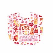 USC Trojans Julia Gash Baby Bib